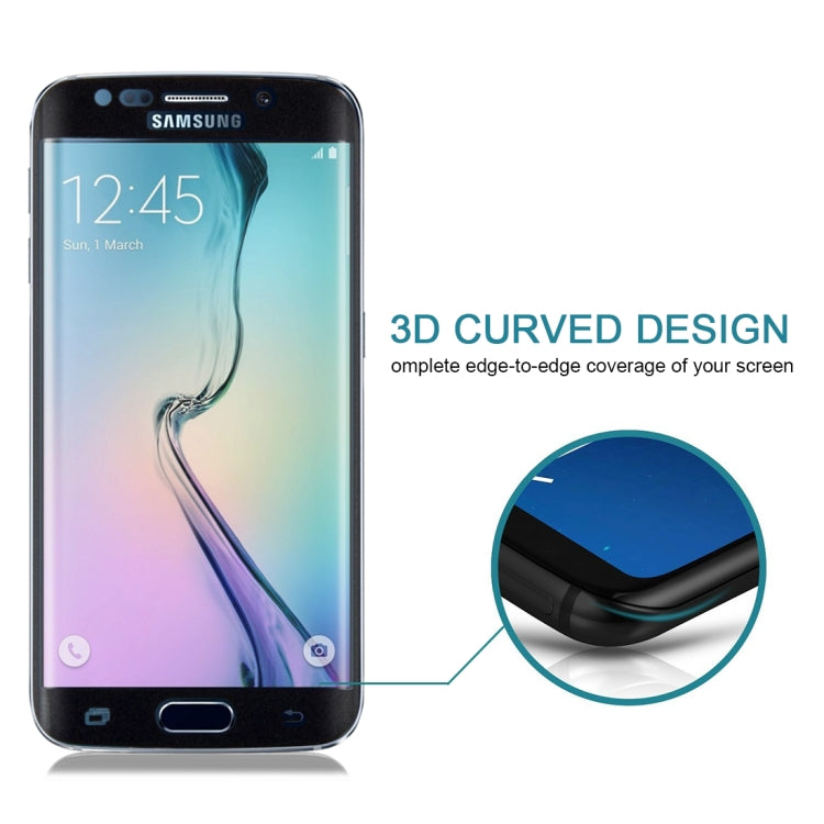 25 PCS For Galaxy S6 Edge 0.2mm 9H Surface Hardness 3D Curved Surface Full Screen Cover Explosion-proof Tempered Glass Film - HoMEdemic™ 