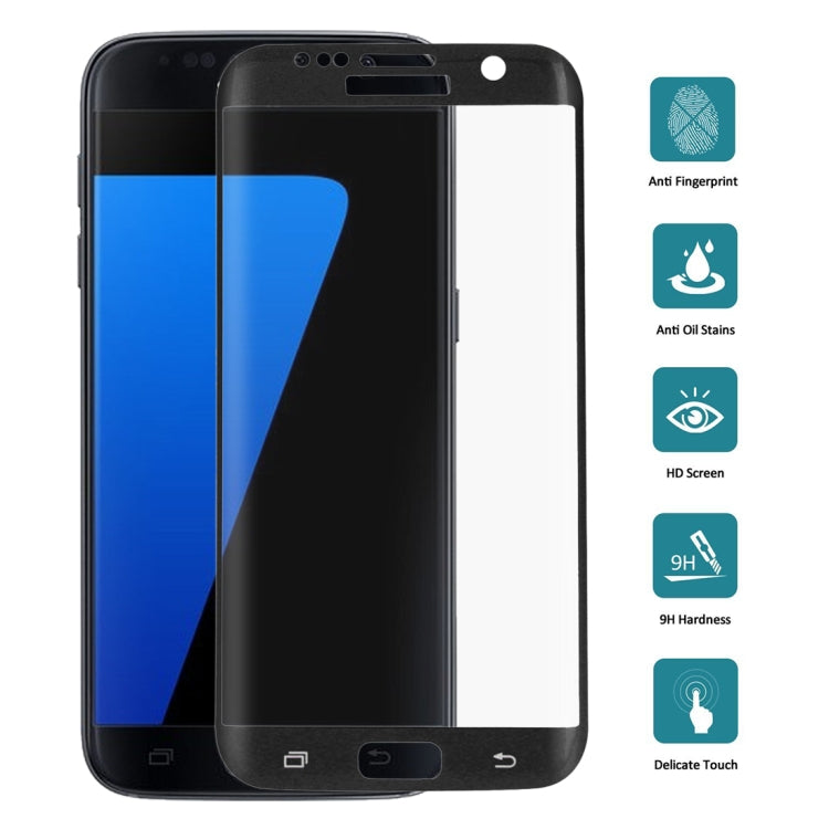 25 PCS For Galaxy S7 Edge / G935 0.26mm 9H Surface Hardness 3D Explosion-proof Colorized Silk-screen Tempered Glass Full Screen Film - HoMEdemic™ 