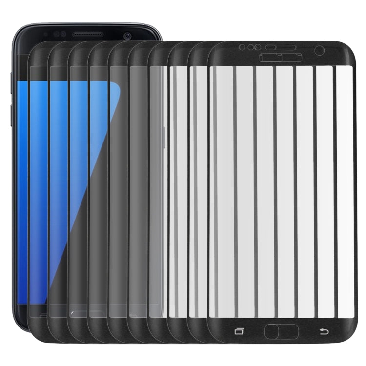 25 PCS For Galaxy S7 Edge / G935 0.26mm 9H Surface Hardness 3D Explosion-proof Colorized Silk-screen Tempered Glass Full Screen Film - HoMEdemic™ 