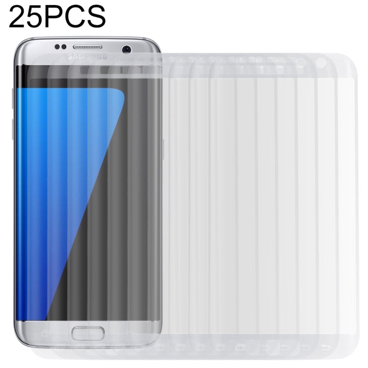 25 PCS For Galaxy S7 Edge / G935 0.26mm 9H Surface Hardness 3D Explosion-proof Colorized Silk-screen Tempered Glass Full Screen Film - HoMEdemic™ 