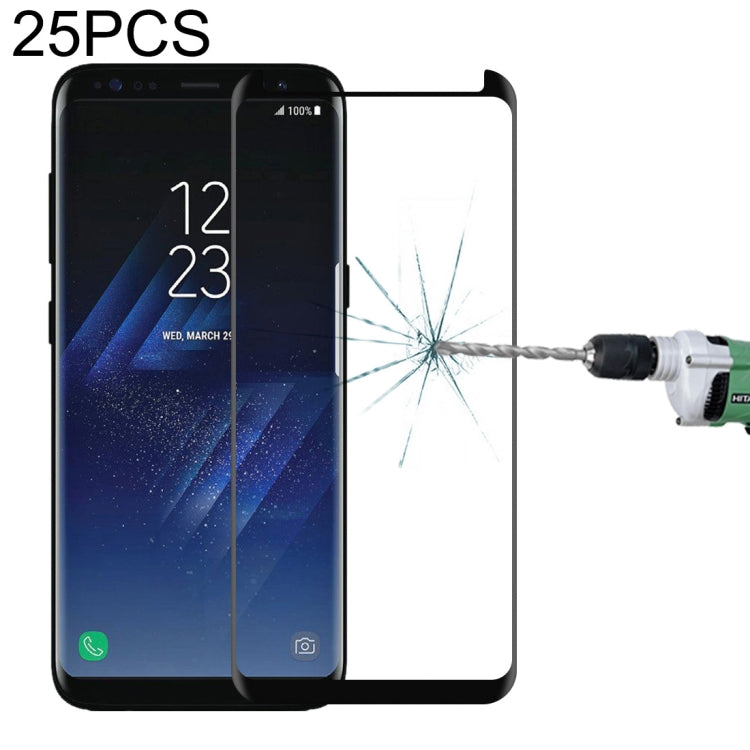 25 PCS For Galaxy S8 / G950 Case Friendly Screen Curved Tempered Glass Film - HoMEdemic™ 
