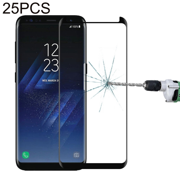 25 PCS For Galaxy S8 Plus / G955 0.26mm 9H Surface Hardness 3D Explosion-proof Non-full Edge Glue Screen Curved Case Friendly Tempered Glass Film, For Galaxy S8 Plus / G955 - HoMEdemic™ 