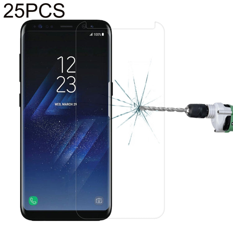 25 PCS For Galaxy S8 Plus / G955 0.26mm 9H Surface Hardness 3D Explosion-proof Non-full Edge Glue Screen Curved Case Friendly Tempered Glass Film, For Galaxy S8 Plus / G955 - HoMEdemic™ 