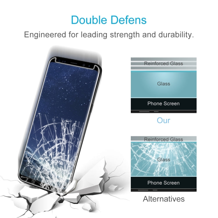 25 PCS For Galaxy S8 Plus / G955 0.26mm 9H Surface Hardness 3D Explosion-proof Non-full Edge Glue Screen Curved Case Friendly Tempered Glass Film, For Galaxy S8 Plus / G955 - HoMEdemic™ 