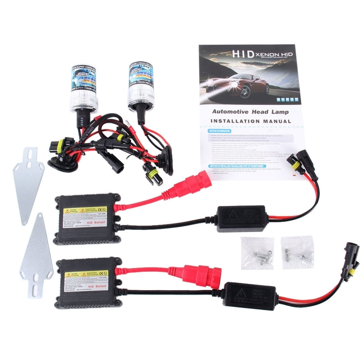 2PCS 35W H3 2800 LM Slim HID Xenon Light with 2 Alloy HID Ballast, High Intensity Discharge Lamp, Color Temperature: 4300K, H3 - HoMEdemic™ 