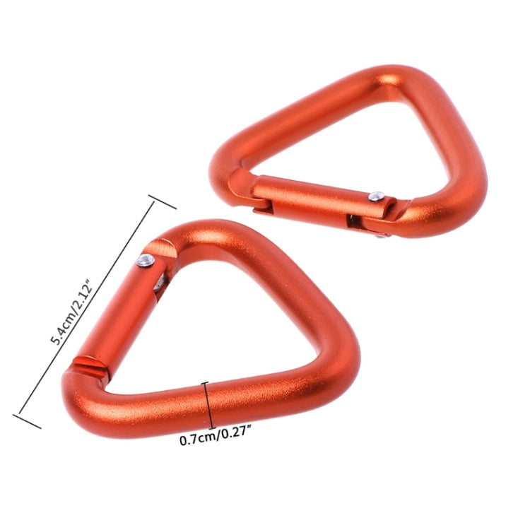 2PCS Triangle Carabiner Outdoor Camping Hiking Keychain Snap Clip Hook Kettle Buckle Carabiner Accessories - HoMEdemic™ 
