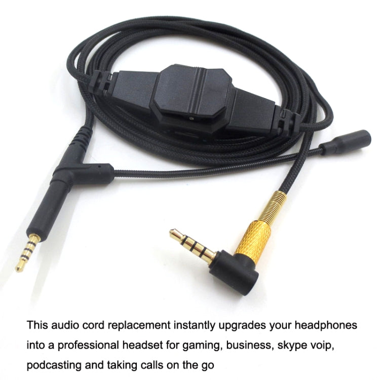 2m For BOSE 700 / QC25 / QC35 / OE2 3.5mm to 2.5mm Gaming Headset Audio Cable(Black) - HoMEdemic™ 