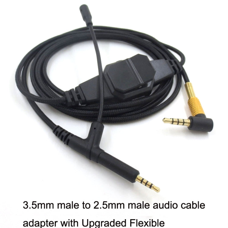 2m For BOSE 700 / QC25 / QC35 / OE2 3.5mm to 2.5mm Gaming Headset Audio Cable(Black) - HoMEdemic™ 