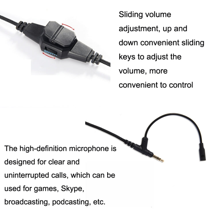 2m For Boom Microphone V-MODA Computer Gaming Headphone Cable(Gold Plug) - HoMEdemic™ 
