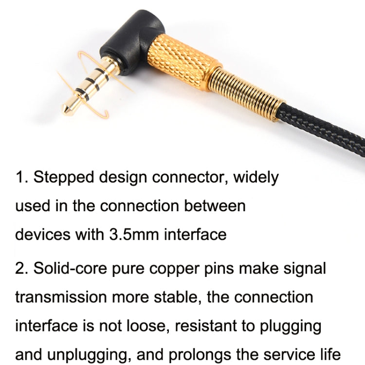 2m For Boom Microphone V-MODA Computer Gaming Headphone Cable(Gold Plug) - HoMEdemic™ 