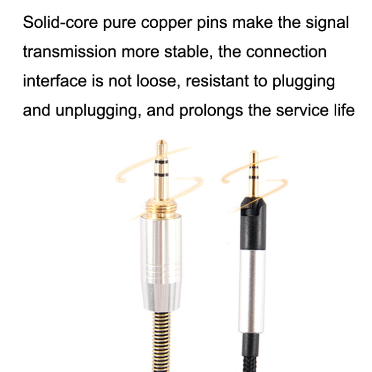 2m For Sennheiser HD518 / HD558 / HD598 / M40X / M50X Headset Upgrade Cable - HoMEdemic™ 