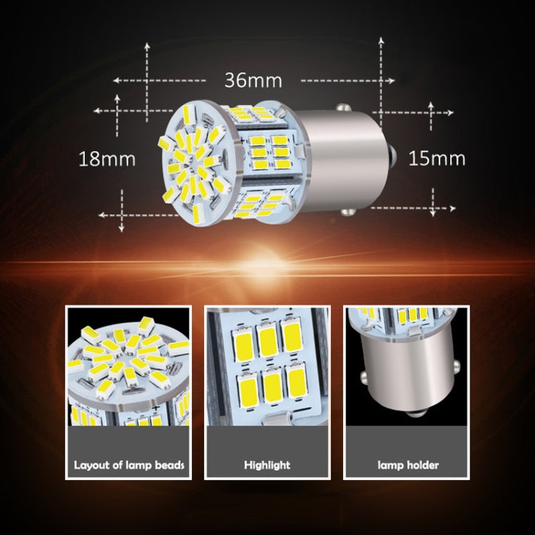 2pcs 1156-3014-5.4W LED Car Lights High Brightness Turn Signal Lights(White Light) - HoMEdemic™ 