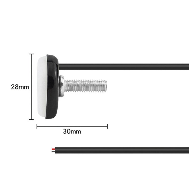 2pcs 23mm Motorcycle Eagle Eye Light Reverse Rearview Mirror Spotlight(White) - HoMEdemic™ 
