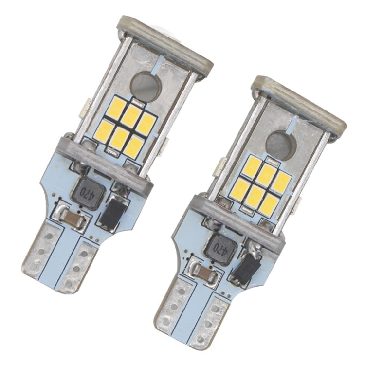 2pcs Automotive LED Reversing Lights Decode Induction Wide Voltage Brake Lights(White) - HoMEdemic™ 