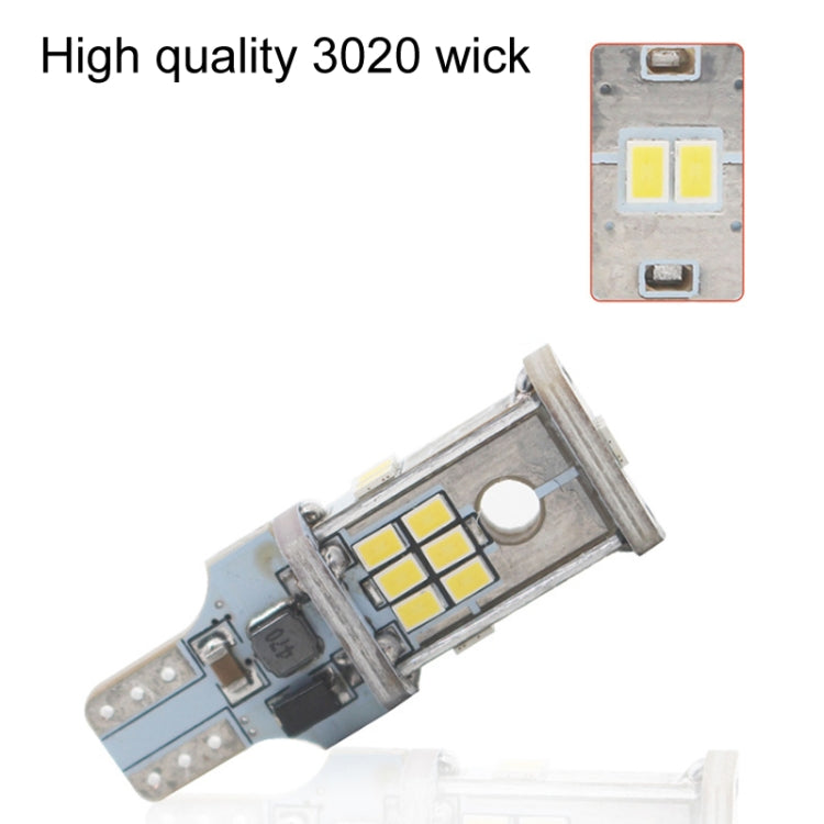 2pcs Automotive LED Reversing Lights Decode Induction Wide Voltage Brake Lights(White) - HoMEdemic™ 