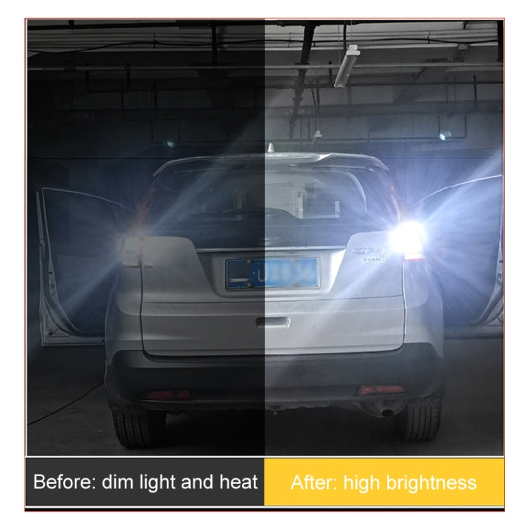 2pcs Automotive LED Reversing Lights Decode Induction Wide Voltage Brake Lights(White) - HoMEdemic™ 