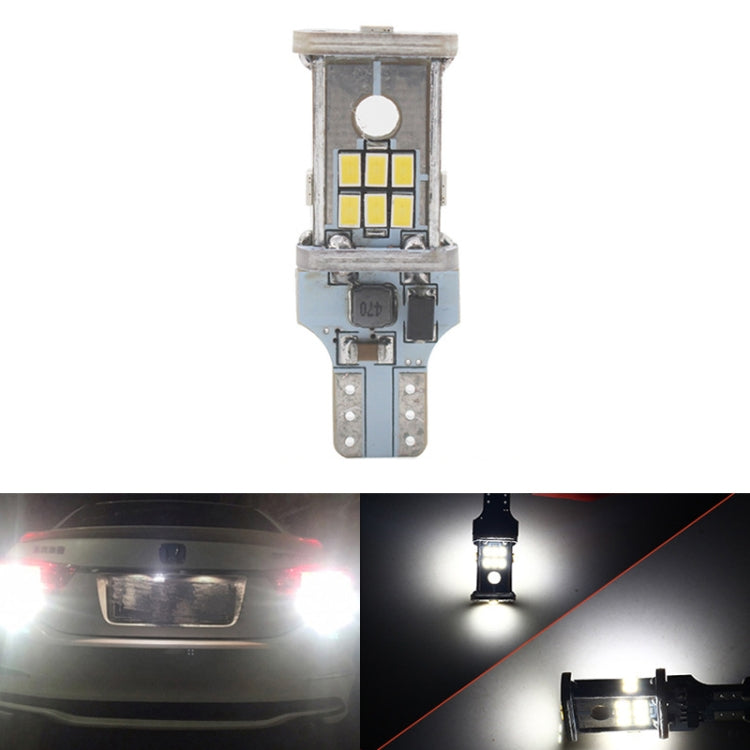 2pcs Automotive LED Reversing Lights Decode Induction Wide Voltage Brake Lights(White) - HoMEdemic™ 