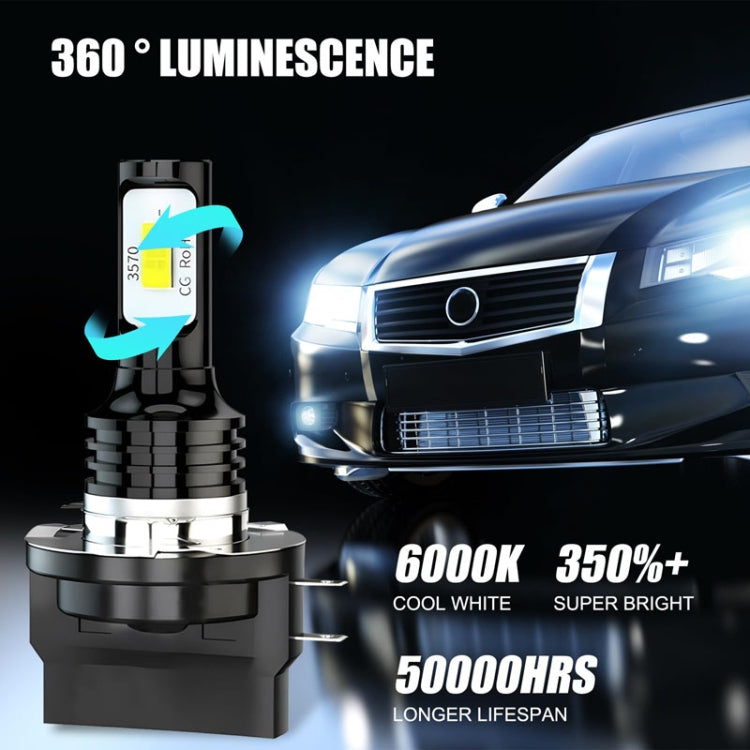 2pcs H11B 3570 2LED 80W Car Headlight Bulbs High Bright Fog Lights(White) - HoMEdemic™ 