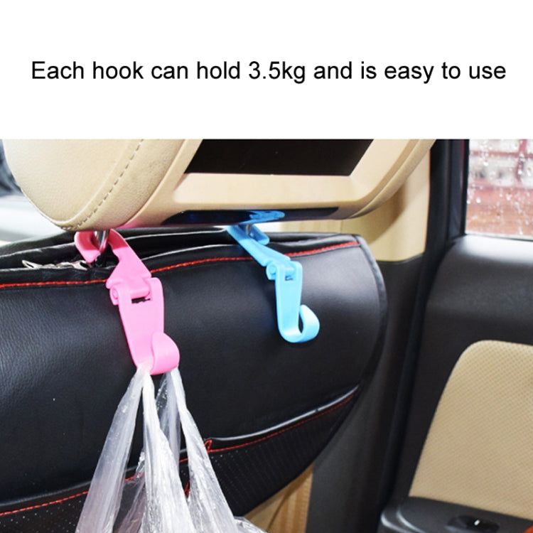 2pcs Mini Car Seat Back Plastic Hook(Random Color Delivery) - HoMEdemic™ 