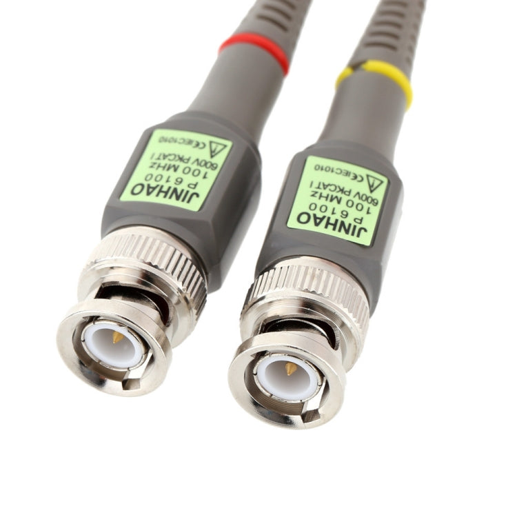 2pcs   P6100 Oscilloscope Probe DC-100MHz BNC Connectors Scope Clip Probe, P6100 - HoMEdemic™ 
