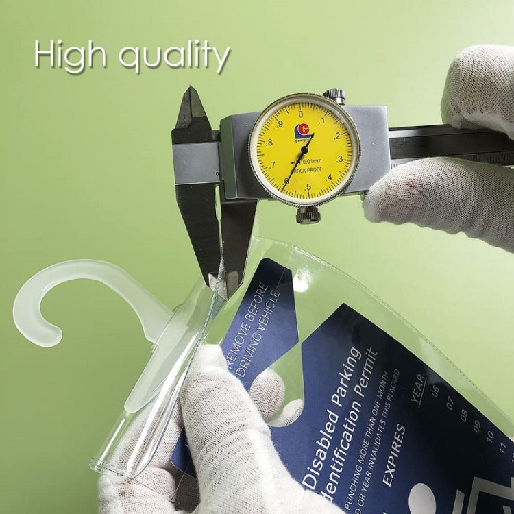 2pcs PVC Transparent Hook Bag Disability Placard Parking Sign Bag(29.5x12.7x0.4mm) - HoMEdemic™ 