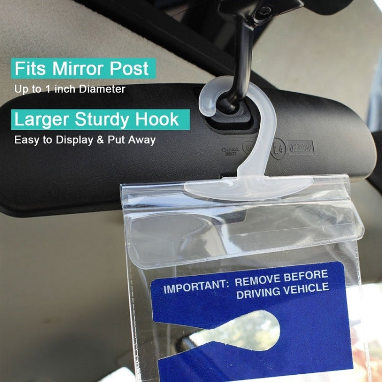 2pcs PVC Transparent Hook Bag Disability Placard Parking Sign Bag(29.5x12.7x0.4mm) - HoMEdemic™ 