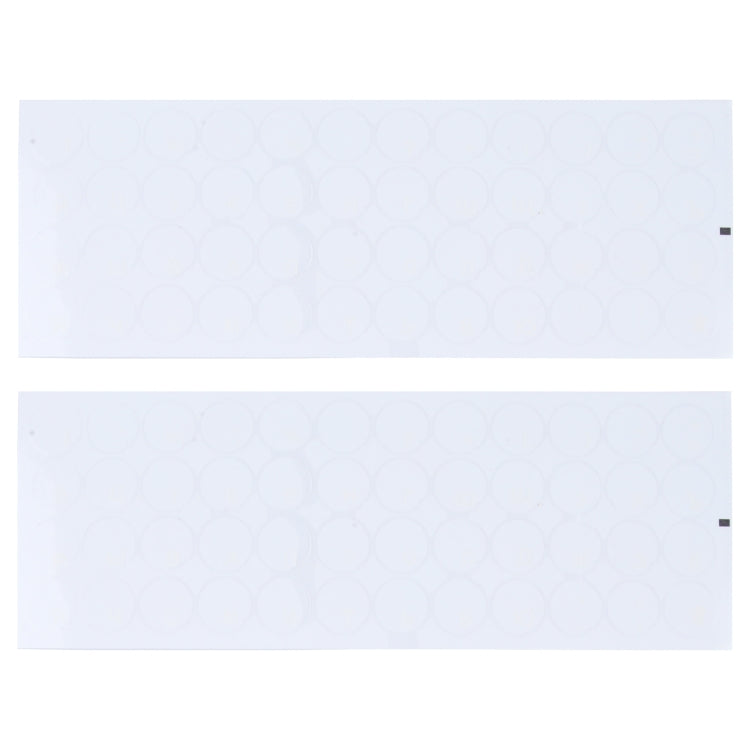 2pcs Round Transparent Keyboard Stickers Russian Key Protector (White) - HoMEdemic™ 