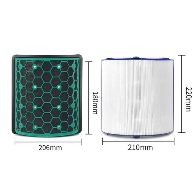 2pcs /Set Activated Carbon Filter For Dyson Air Purifier TP04 / TP05 / TP07, HP04 / HP05 / HP07, DP04 / DP05 / DP07 - HoMEdemic™ 