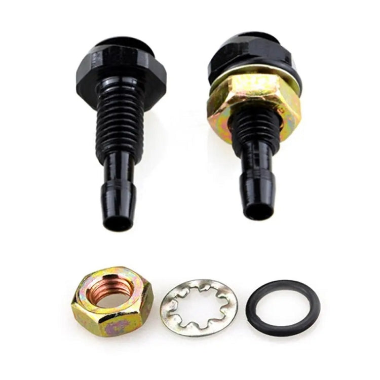 2pcs /Set Automotive Glass Washer Sprayer Aluminum Cap Nozzle(White) - HoMEdemic™ 