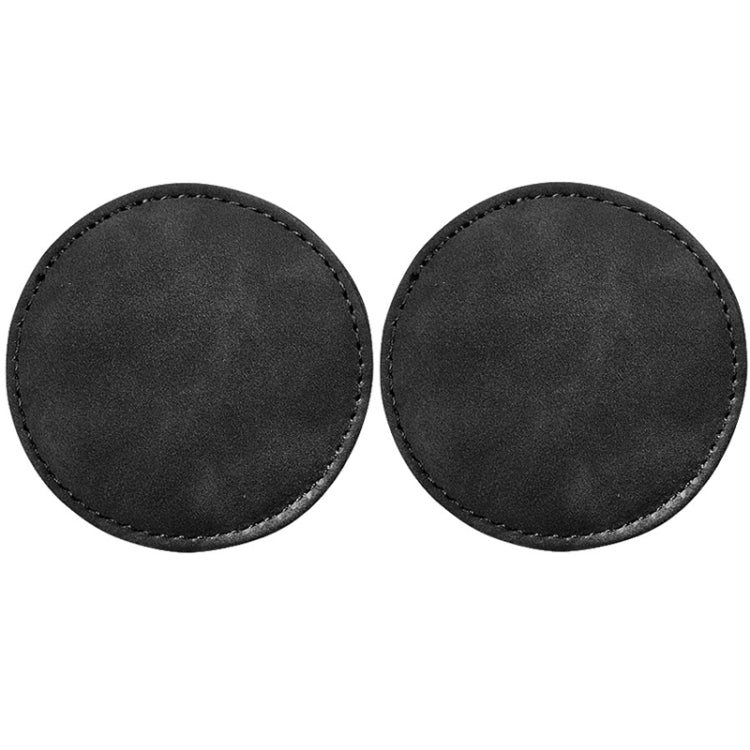 2pcs/ Set Car Suede Anti-Slip Water Coaster Car Interior Decoration(Black) - HoMEdemic™ 