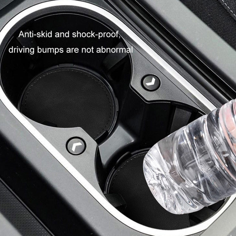 2pcs/ Set Car Suede Anti-Slip Water Coaster Car Interior Decoration(Black) - HoMEdemic™ 