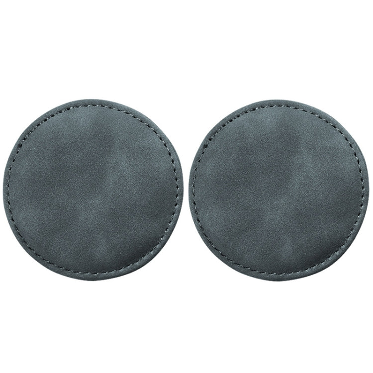2pcs/ Set Car Suede Anti-Slip Water Coaster Car Interior Decoration(Gray) - HoMEdemic™ 