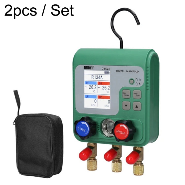 2pcs / Set DUOYI DY523 Automotive Vacuum Pressure Gauge Liquid Charge Fluorine Repair Electronic Refrigerant Meter - HoMEdemic™ 