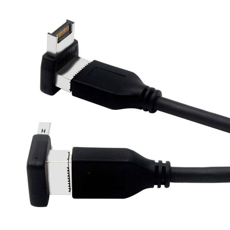 2pcs USB3.1 Type-E Computer Motherboard Interface 90 Degrees Elbow Front Type-C Adapter(PH74A) - HoMEdemic™ 