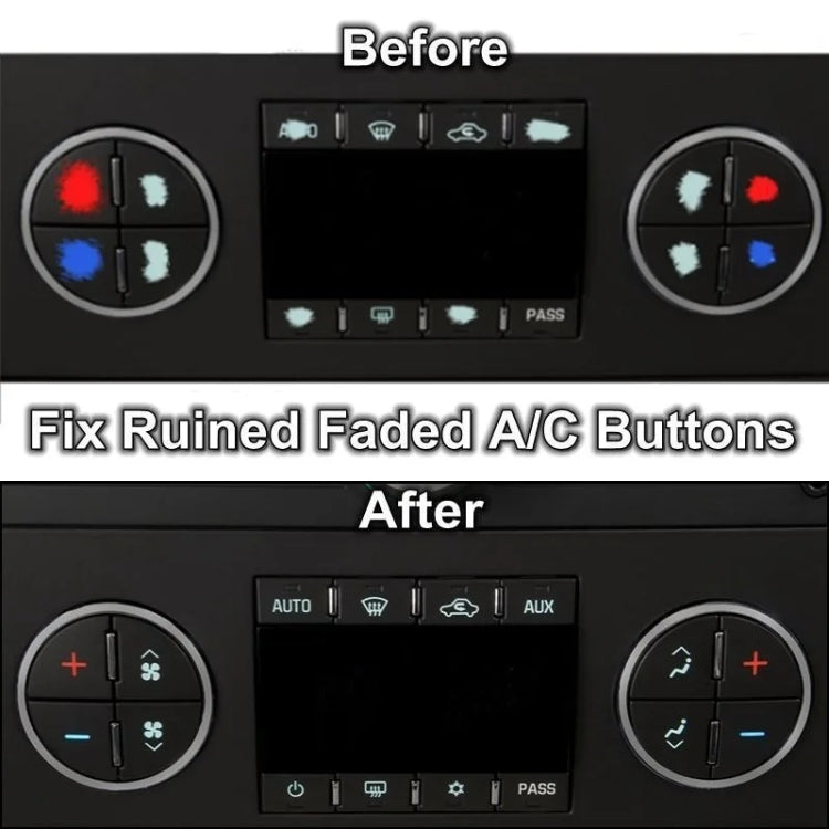 2sets For Audi A4/B6/B7 2000-2004 Car Air Conditioning Button Panel Sticker - HoMEdemic™ 