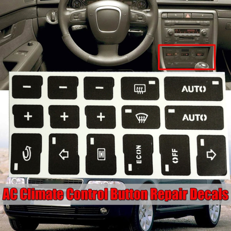 2sets For Audi A4/B6/B7 2000-2004 Car Air Conditioning Button Panel Sticker - HoMEdemic™ 