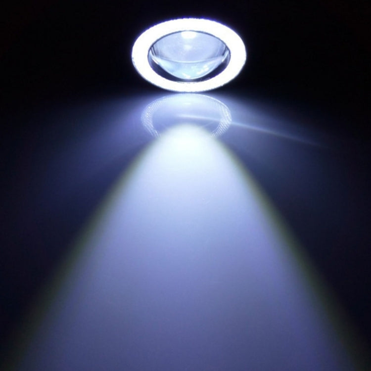 3.5 inch DC 12V 10W 900LM 7000K Car Angel Eyes Fog Lamp Foglight(White Light + White Light), 3.5 inch - HoMEdemic™ 