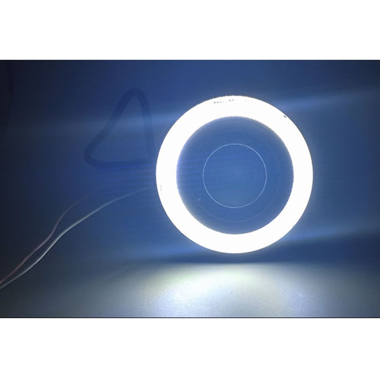 3.5 inch DC 12V 10W 900LM 7000K Car Angel Eyes Fog Lamp Foglight(White Light + White Light), 3.5 inch - HoMEdemic™ 