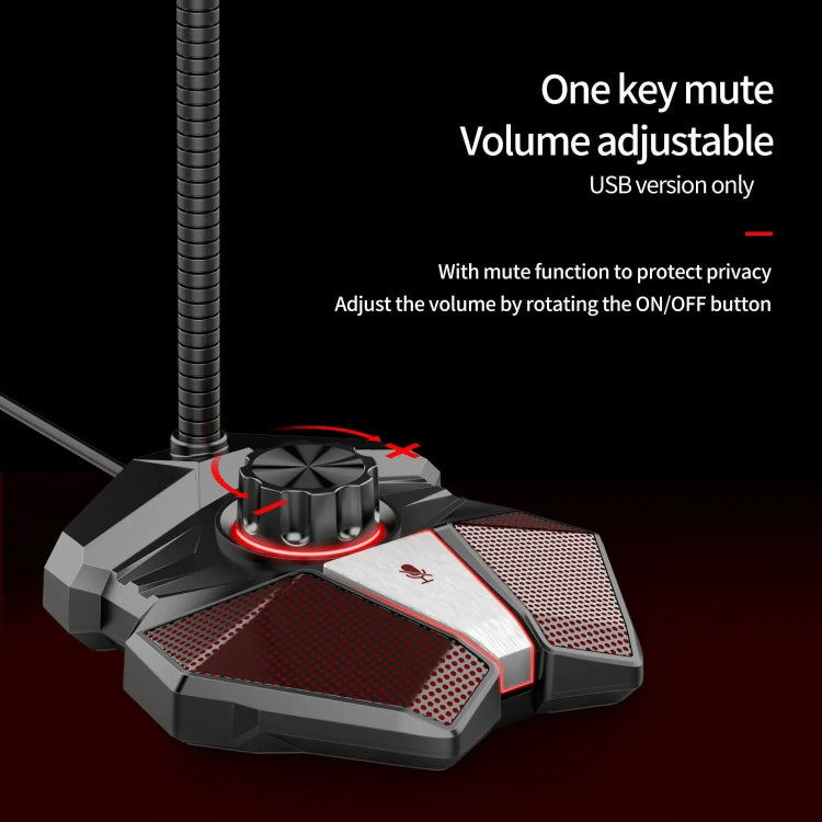 3.5mm JK Omni-directional Pick-up Microphone Built-in Sound Card  Flexible Gaming Mic - HoMEdemic™ 