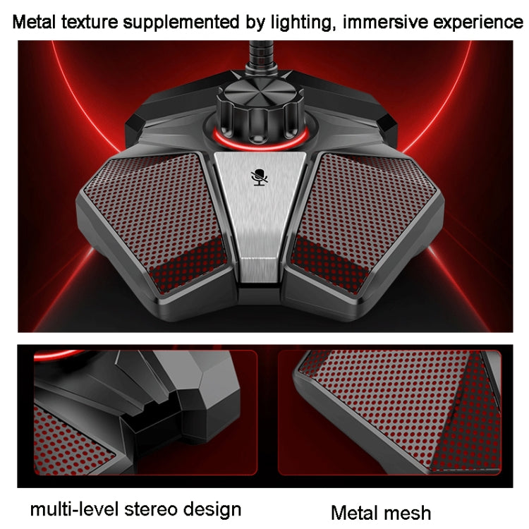 3.5mm JK Omni-directional Pick-up Microphone Built-in Sound Card  Flexible Gaming Mic - HoMEdemic™ 