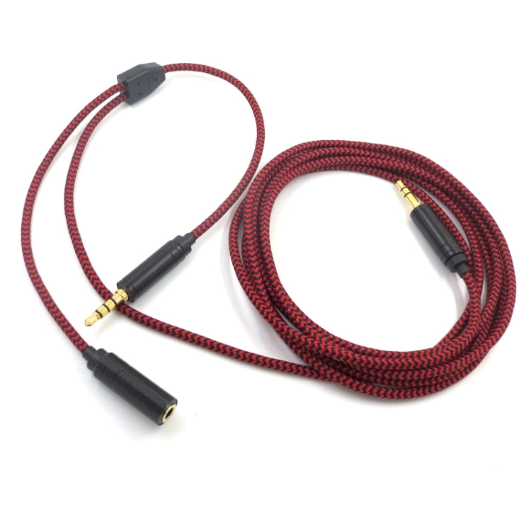 3.5mm Voice Party Live Recording Audio Cable Mobile Game Projection Computer Chat Link Cable(Red Black) - HoMEdemic™ 
