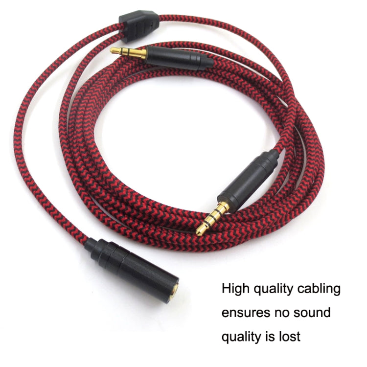 3.5mm Voice Party Live Recording Audio Cable Mobile Game Projection Computer Chat Link Cable(Red Black) - HoMEdemic™ 