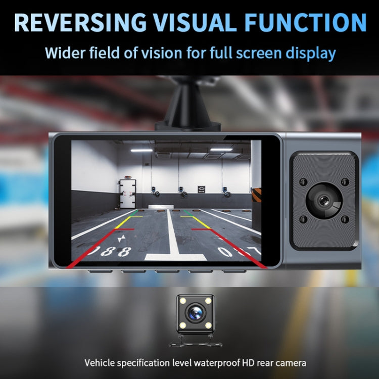 3 Camera Lens 3-inch IPS Screen WiFi Car Dash Cam 1080P Night Vision Dash Camera for Cars 32G - HoMEdemic™ 