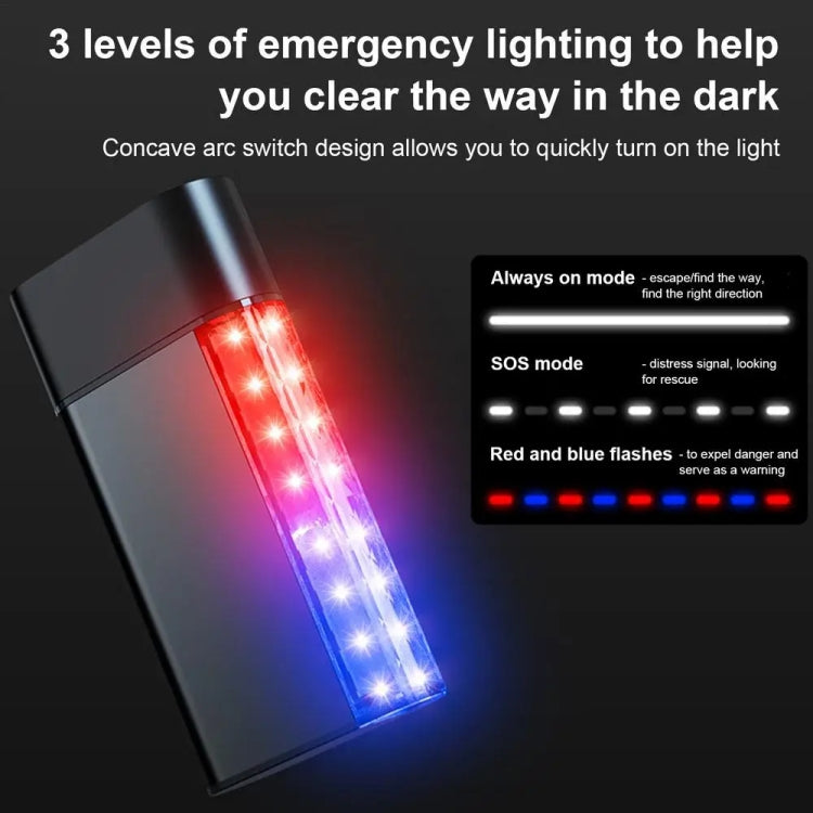 3 In 1 Car Safety Hammer Flashlight Emergency Light With Alarm(Black) - HoMEdemic™ 