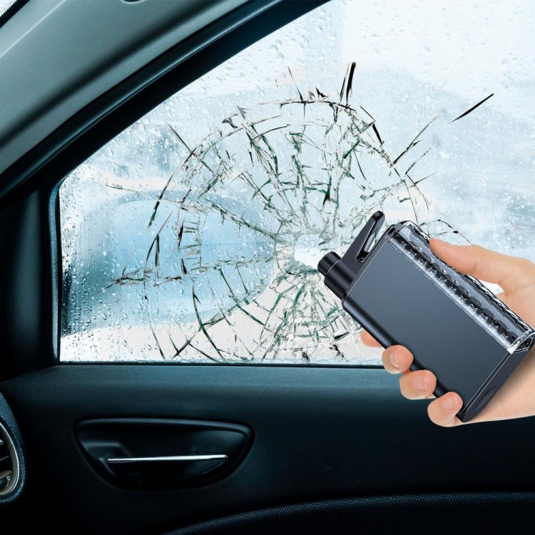 3 In 1 Car Safety Hammer Flashlight Emergency Light With Alarm(Black) - HoMEdemic™ 