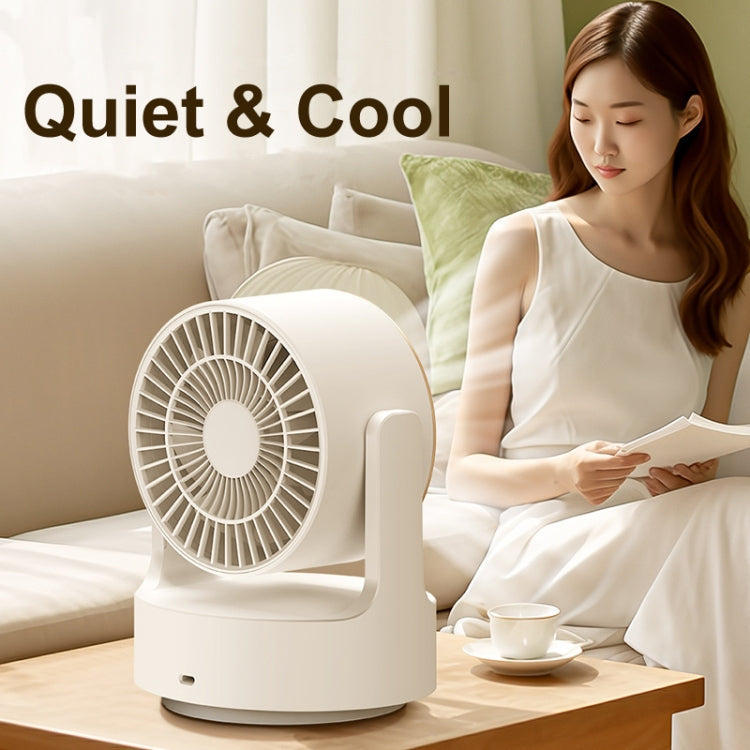 3 In 1 Multifunctional Desktop Fan with LED Light Cosmetic Mirror Rechargeable Oscillating - HoMEdemic™ 