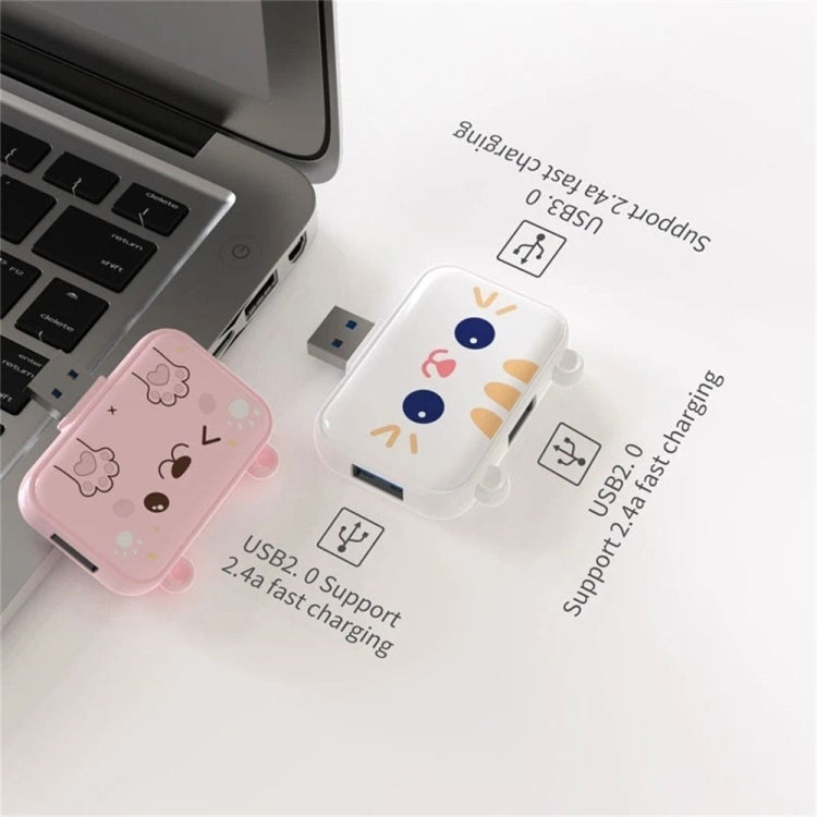 3 In 1 Type-C Docking Station USB Hub For iPad / Phone Docking Station, Port: 3H HDMI+PD+USB3.0 Pink - HoMEdemic™ 