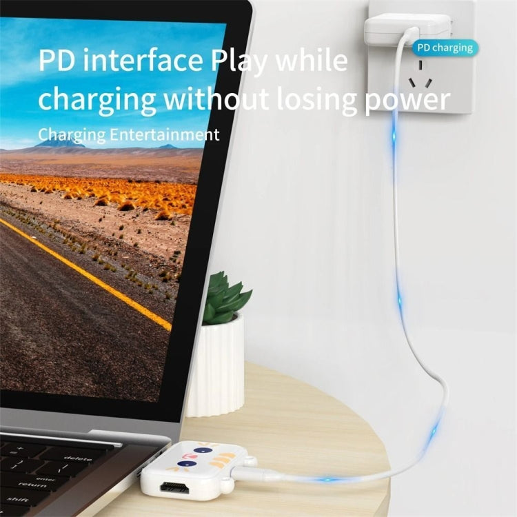 3 In 1 Type-C Docking Station USB Hub For iPad / Phone Docking Station, Port: 3H HDMI+PD+USB3.0 Pink - HoMEdemic™ 