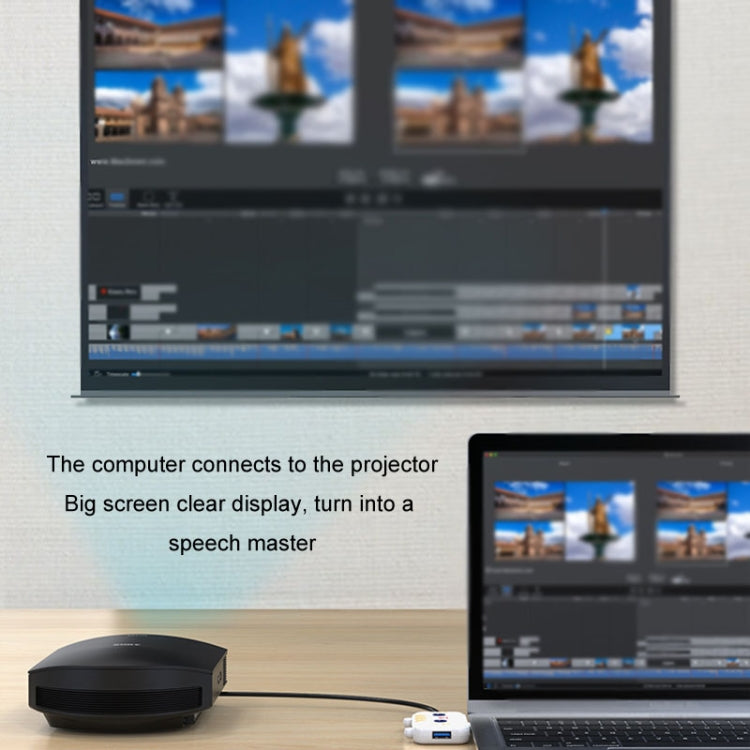 3 In 1 Type-C Docking Station USB Hub For iPad / Phone Docking Station, Port: 3H HDMI+PD+USB3.0 Pink - HoMEdemic™ 