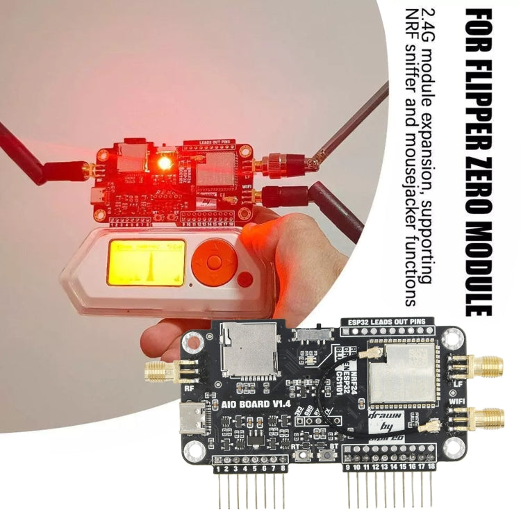 3 In 1 WIFI NRF24+ESP32 Multi-Function Expansion Module(For Flipper Zero) - HoMEdemic™ 